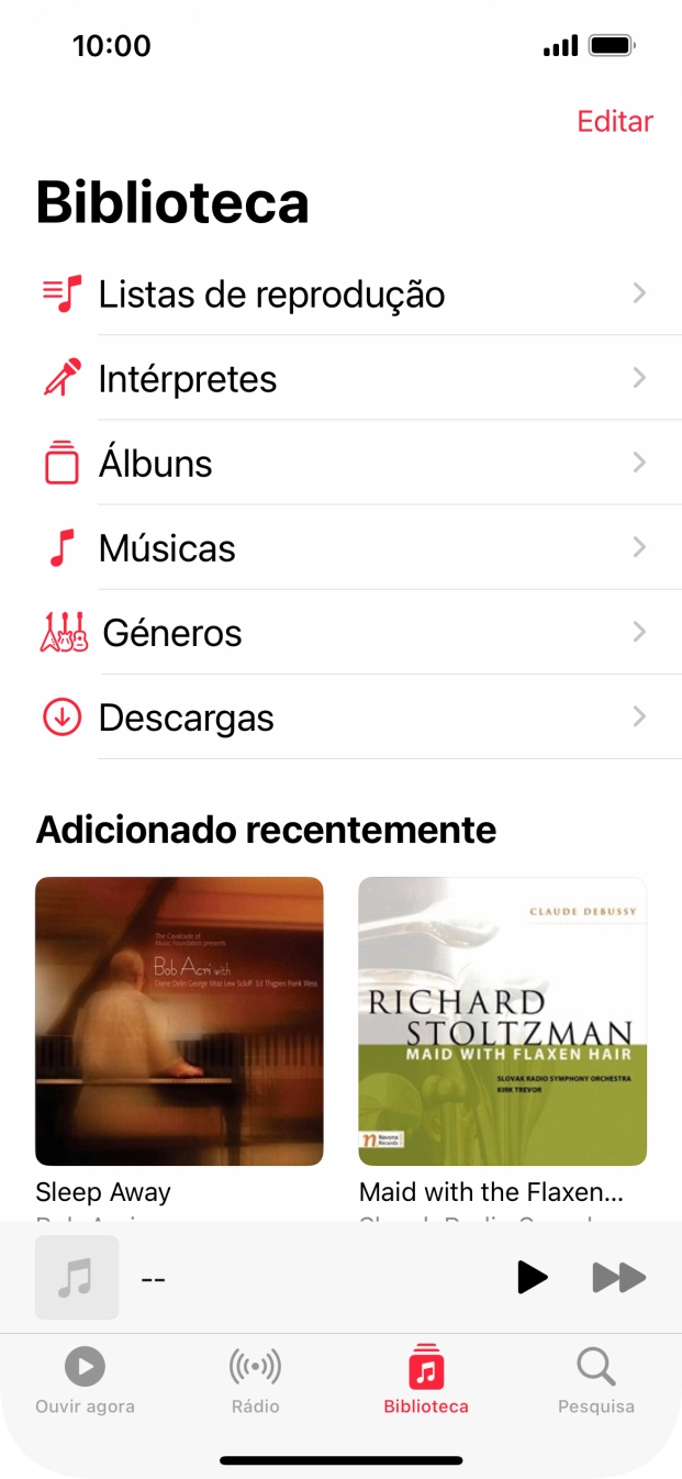 Prima Listas de reprodução.