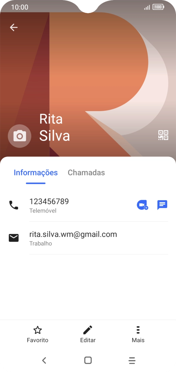 Prima o número pretendido.