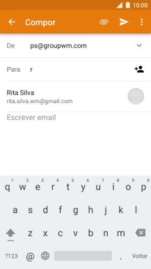 Prima o contacto pretendido.