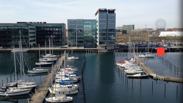 Prima o ícone para parar para terminar a gravação.