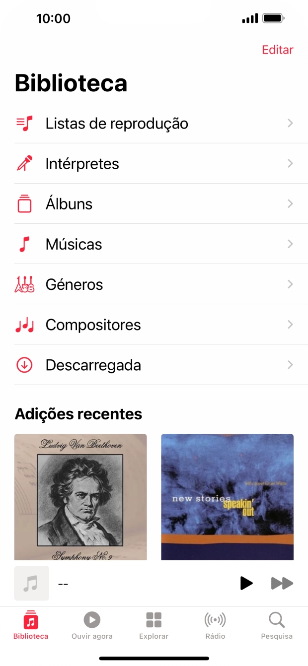 Prima Listas de reprodução.