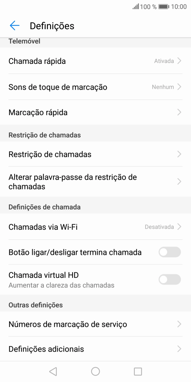 Prima Definições adicionais.
