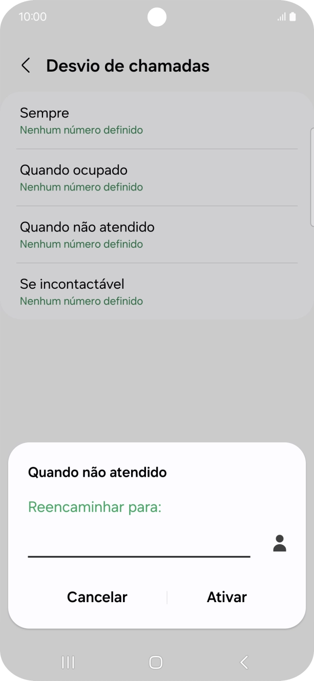 Introduza 123 e prima Ativar.