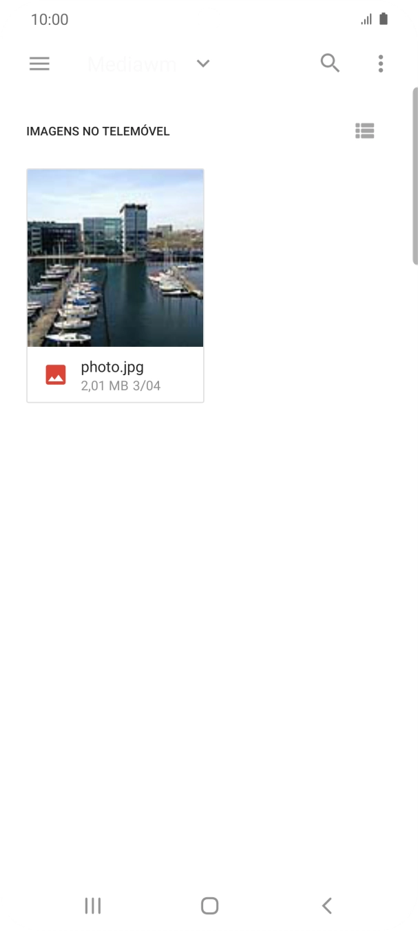 Prima o ficheiro pretendido.
