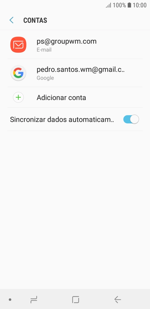 Prima a tecla de início para voltar ao ecrã inicial.