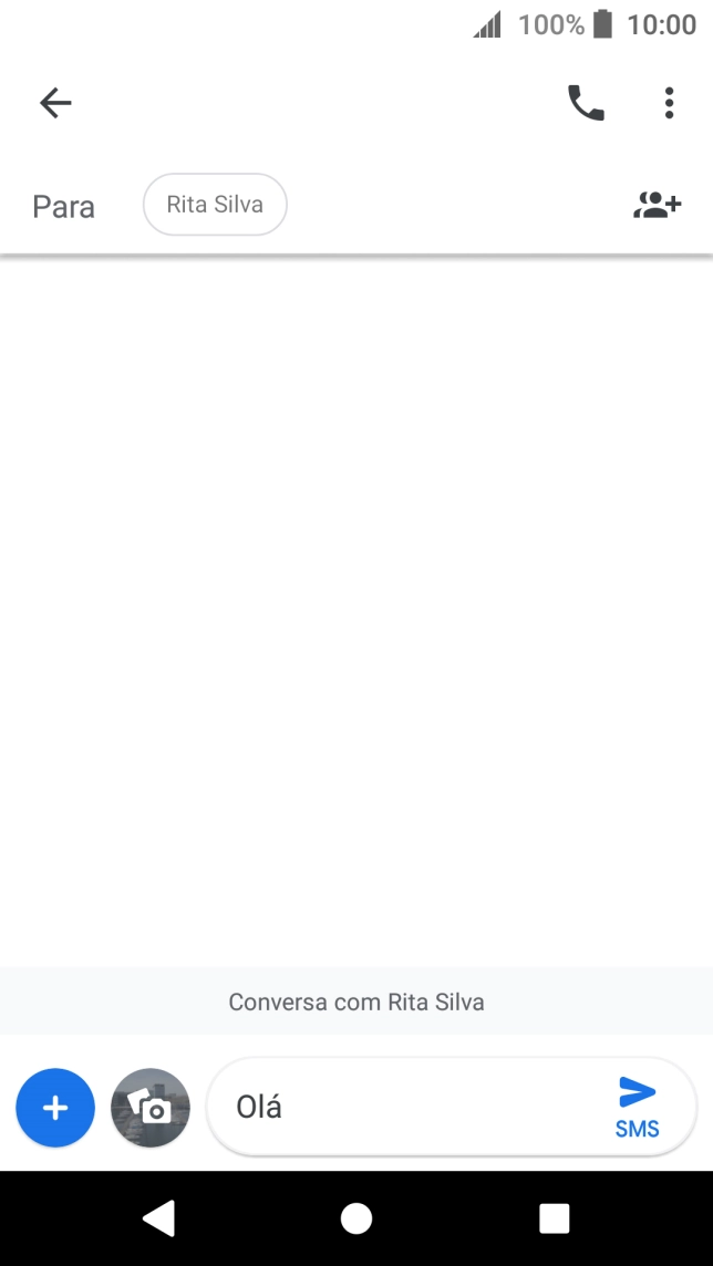 Prima o ícone para anexar.