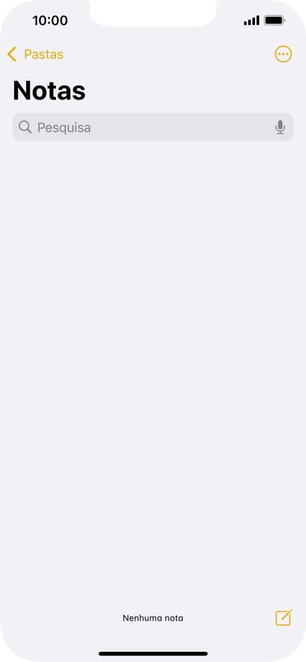 Para voltar ao ecrã inicial, deslize o dedo de baixo para cima a partir da base do ecrã.