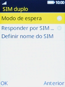 Escolha Modo de espera.