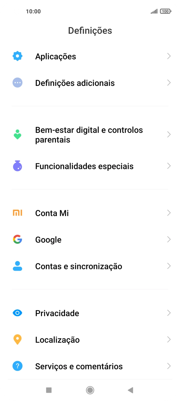 Prima Contas e sincronização.