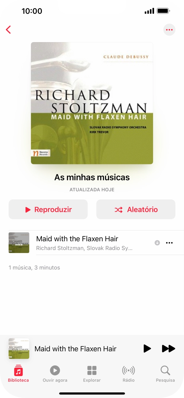 Prima o título da música.