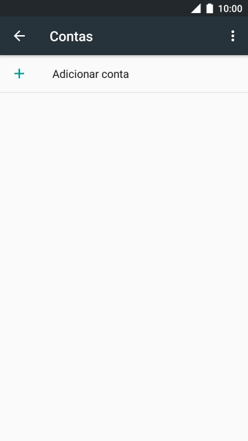 Prima Adicionar conta.