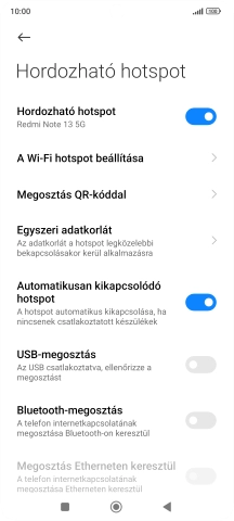 A befejezéshez, és ahhoz, hogy visszatérhess a főképernyőhöz, nyomd meg a főgombot.
