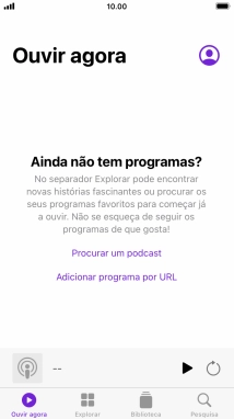 Prima a tecla de início para terminar e voltar ao ecrã inicial.