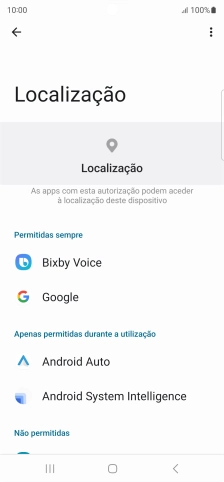 Prima a app pretendida.