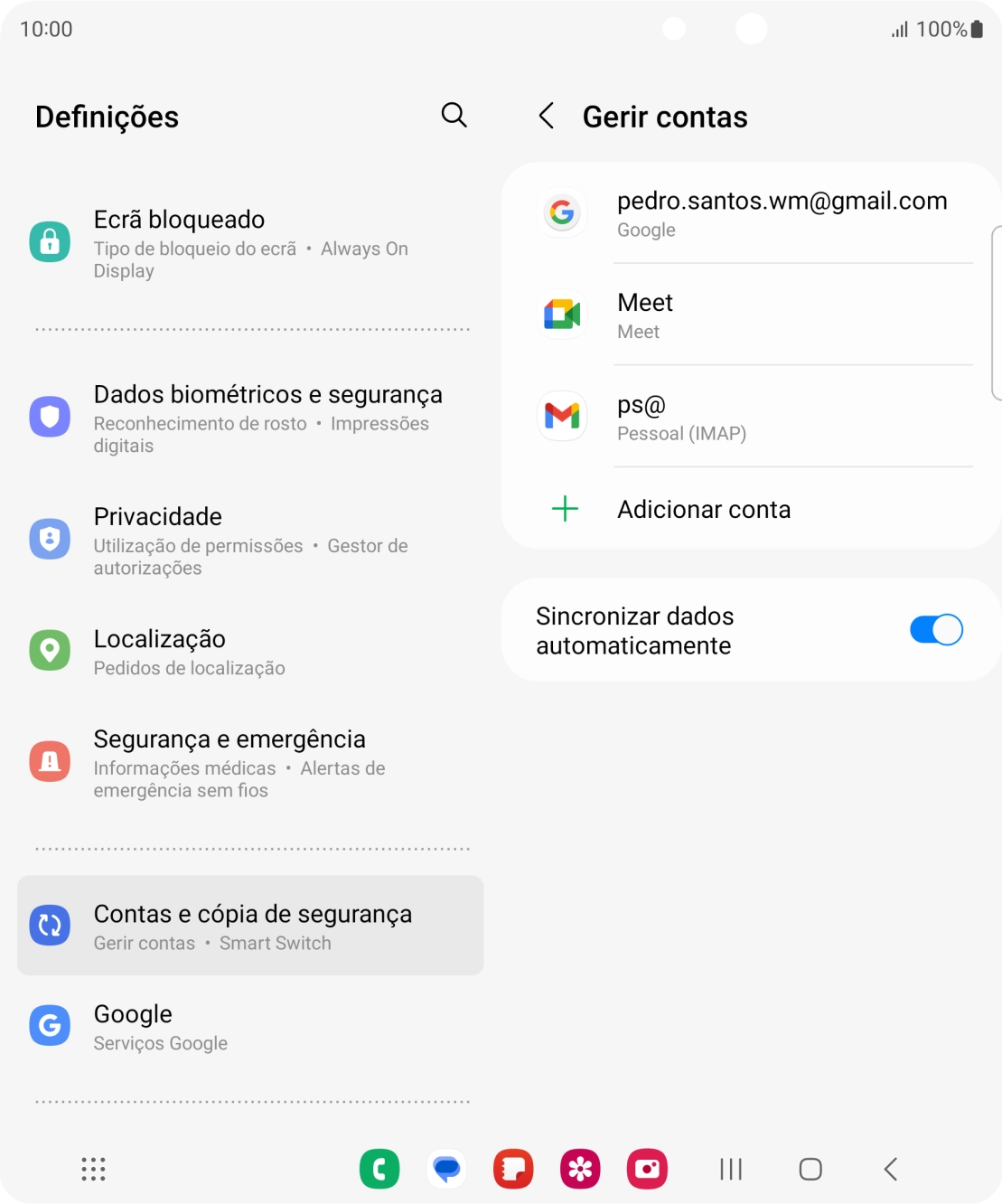 Prima a tecla de início para terminar e voltar ao ecrã inicial.