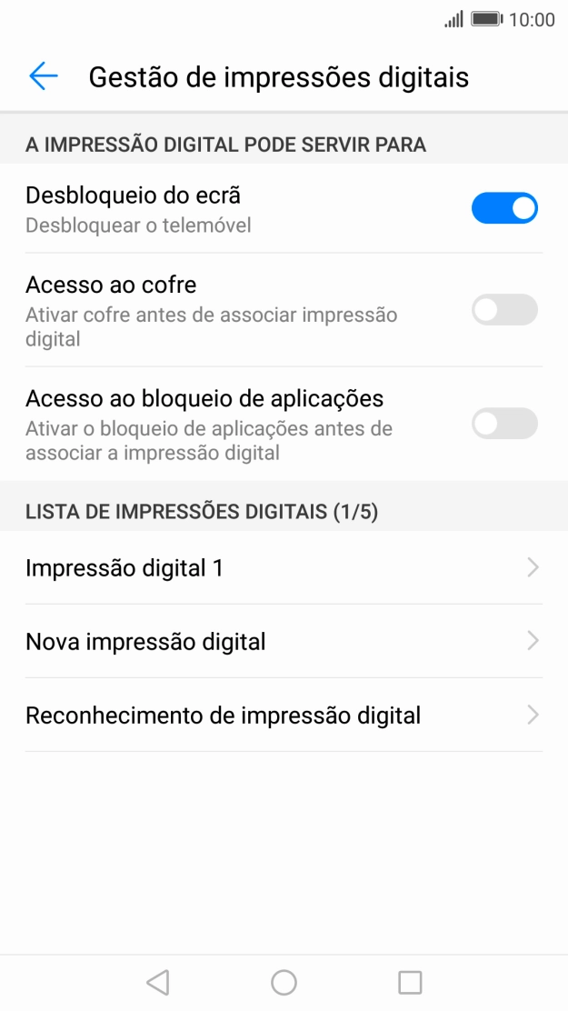Prima a tecla de início para voltar ao ecrã inicial.