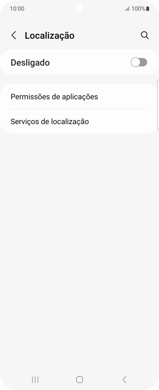Prima o indicador para ativar ou desativar a função.