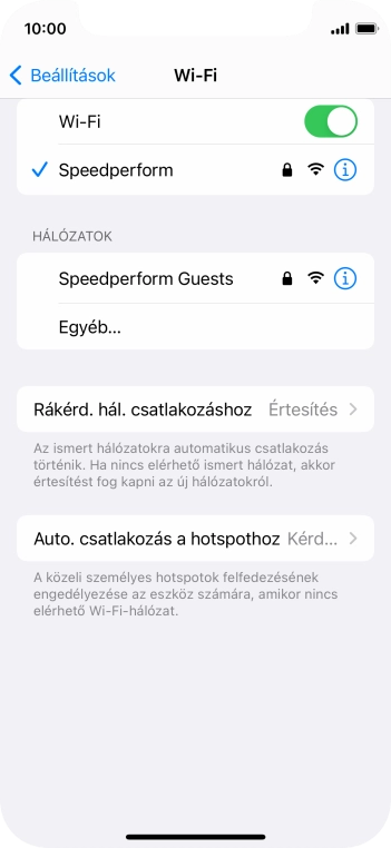 Húzd az ujjad felfelé a kijelző aljáról, hogy visszatérj a kezdőképernyőhöz.