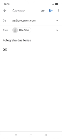 Prima o ícone de anexo.