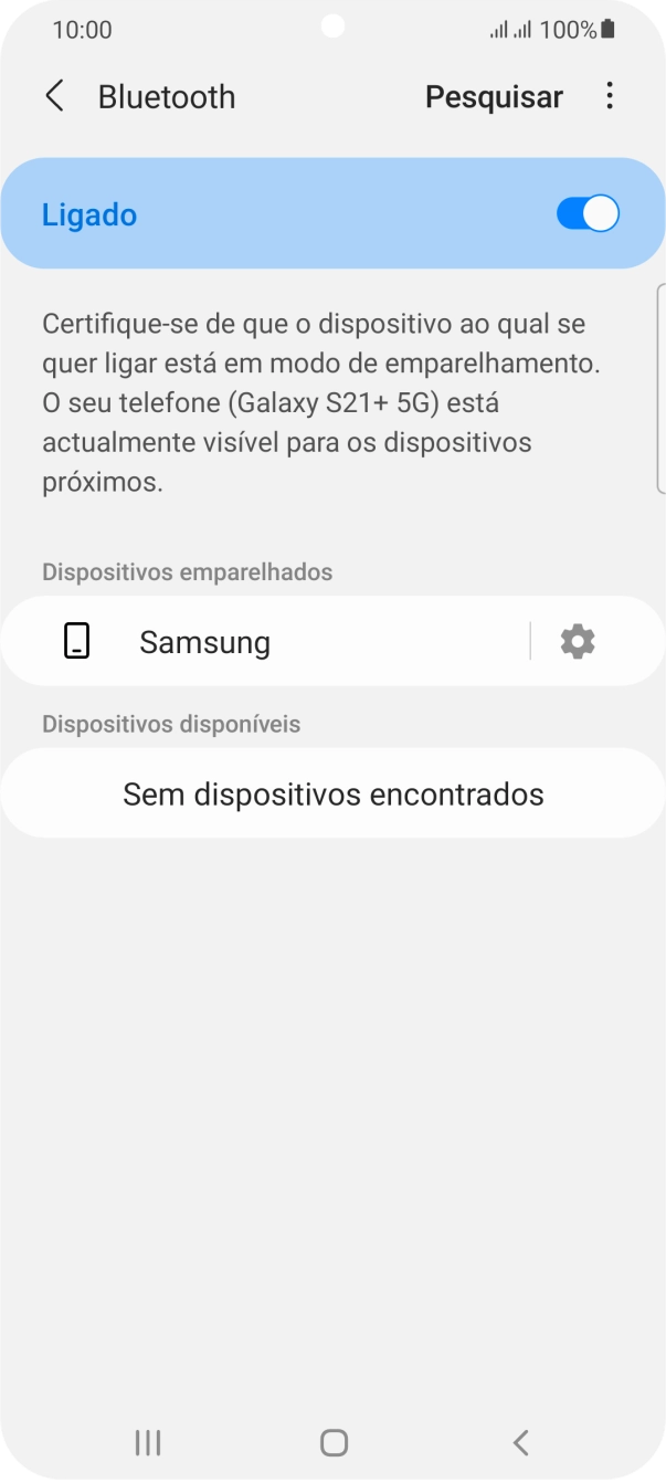 Prima a tecla de início para terminar e voltar ao ecrã inicial.