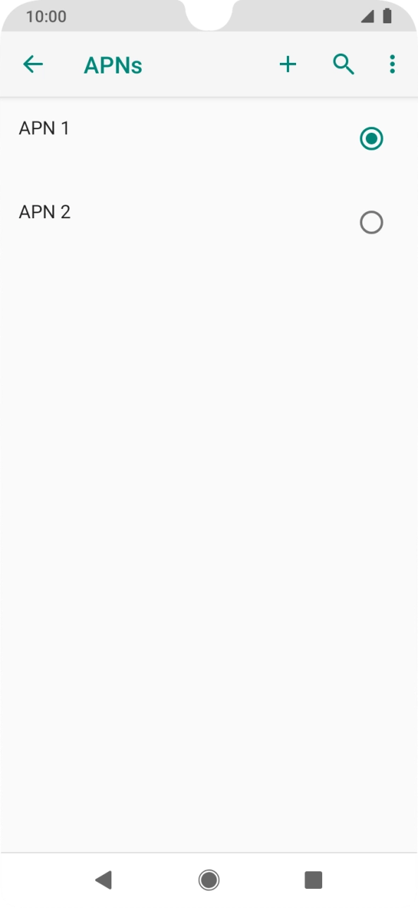 Prima o campo junto à ligação de dados pretendida para a ativar.