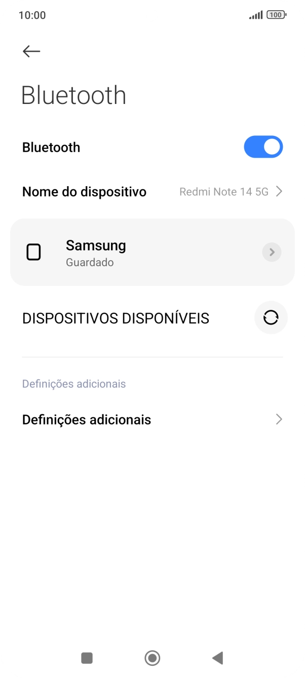 Prima a tecla de início para terminar e voltar ao ecrã inicial.