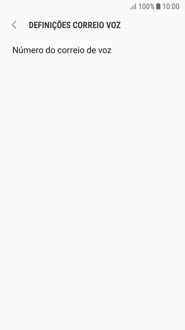 Prima Número do correio de voz.