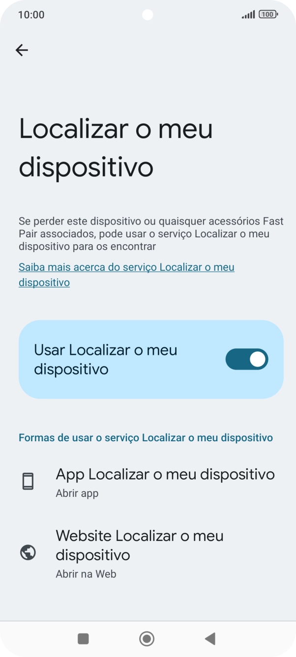 Prima a tecla de início para terminar e voltar ao ecrã inicial.