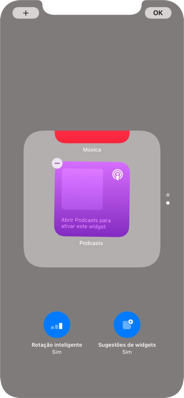 Prima Rotação inteligente para ativar ou desativar a função.