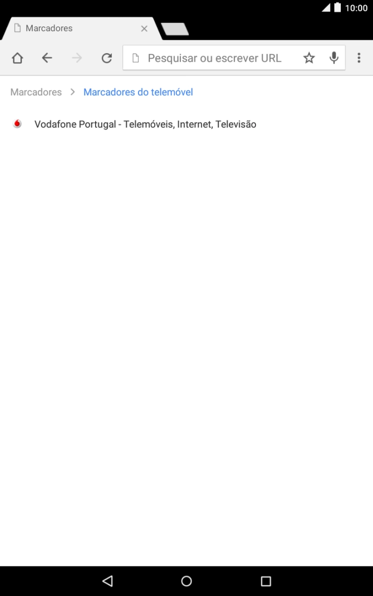 Prima o marcador pretendido.