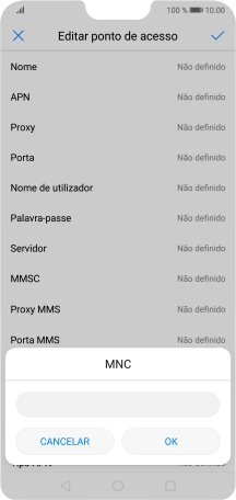 Introduza 01 e prima OK.