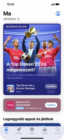 Válaszd a Keresés lehetőséget.