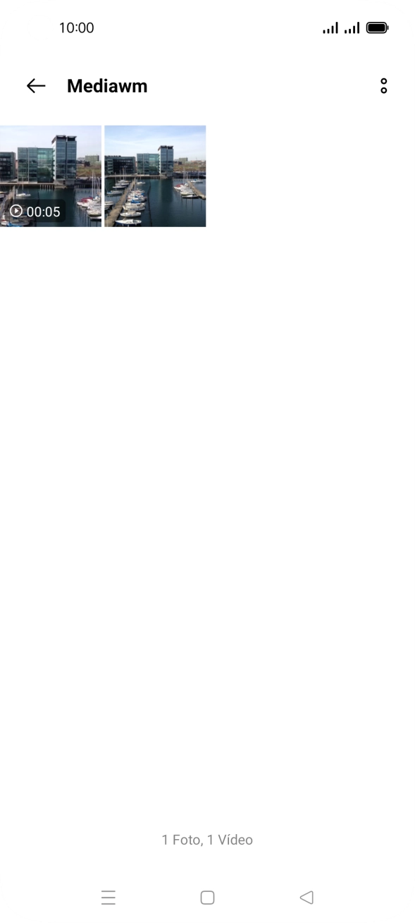 Prima durante um momento uma imagem ou um clipe de vídeo.