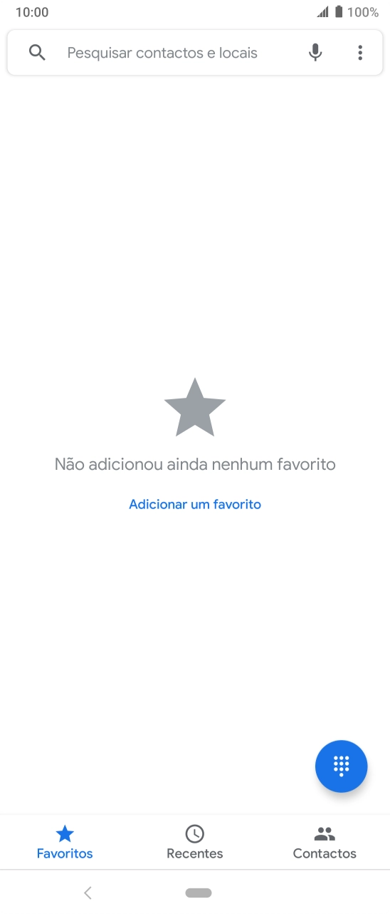 Prima o ícone de menu.