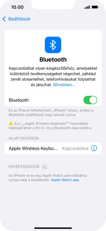 Húzd az ujjad felfelé a kijelző aljáról, hogy visszatérj a kezdőképernyőhöz.