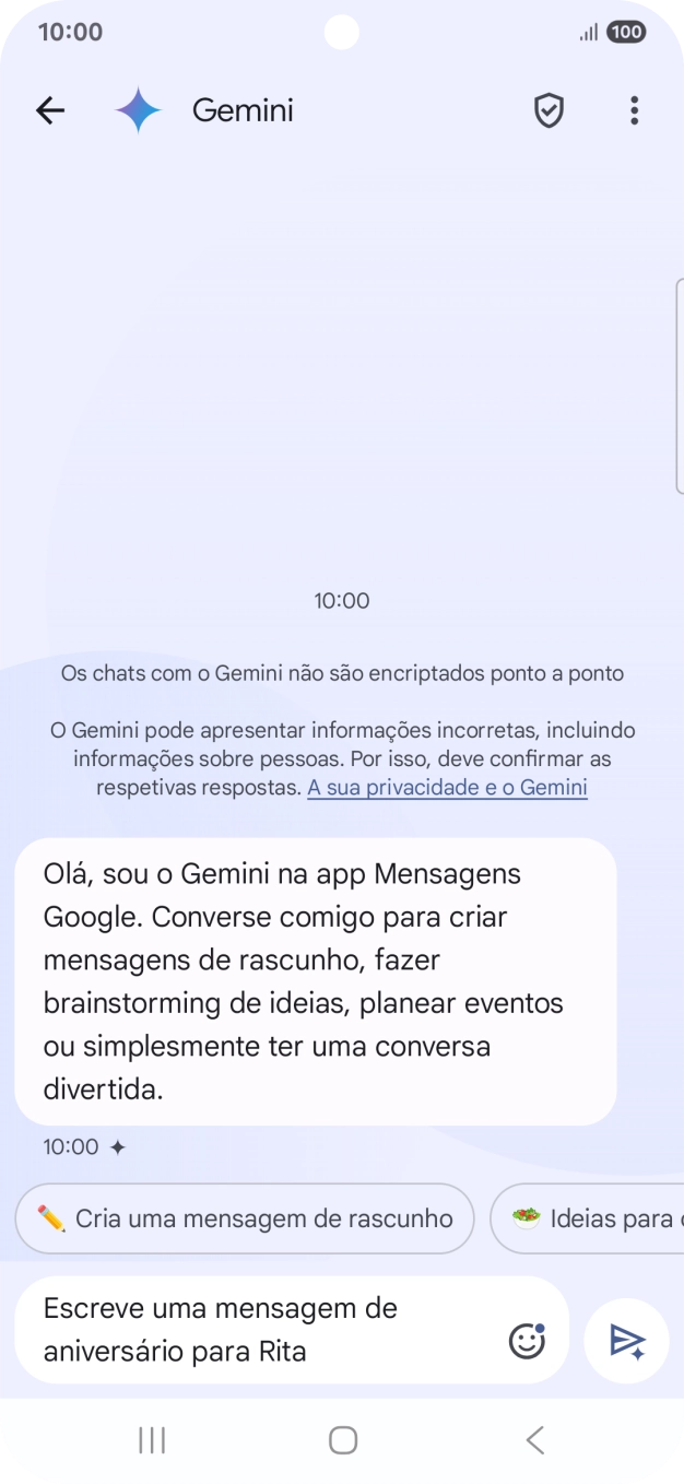 Escreva ou diga com as suas palavras qual o assunto que pretende usar.