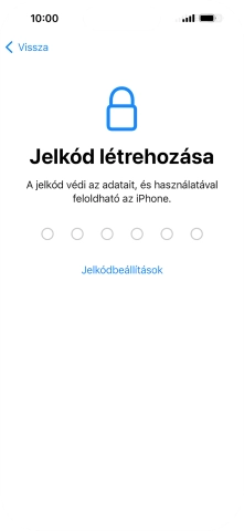 Válaszd a Jelkódbeállítások lehetőséget.