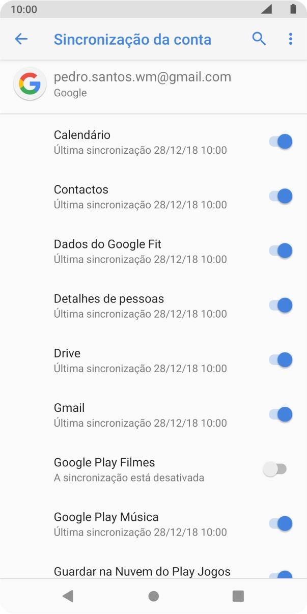 Prima a tecla de início para terminar e voltar ao ecrã inicial.