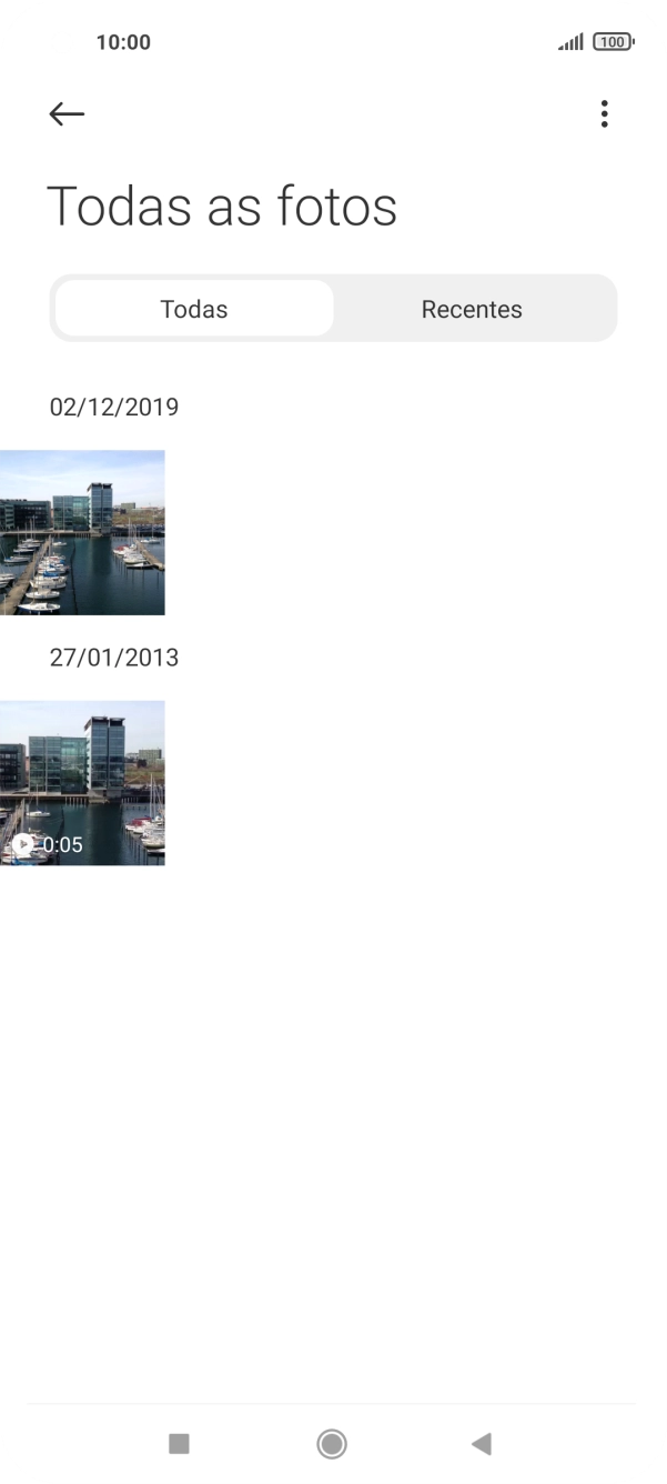 Prima durante um momento uma imagem ou um clipe de vídeo.