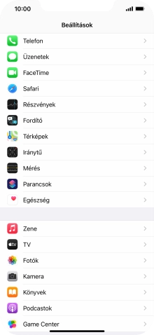 Válaszd a Telefon lehetőséget.