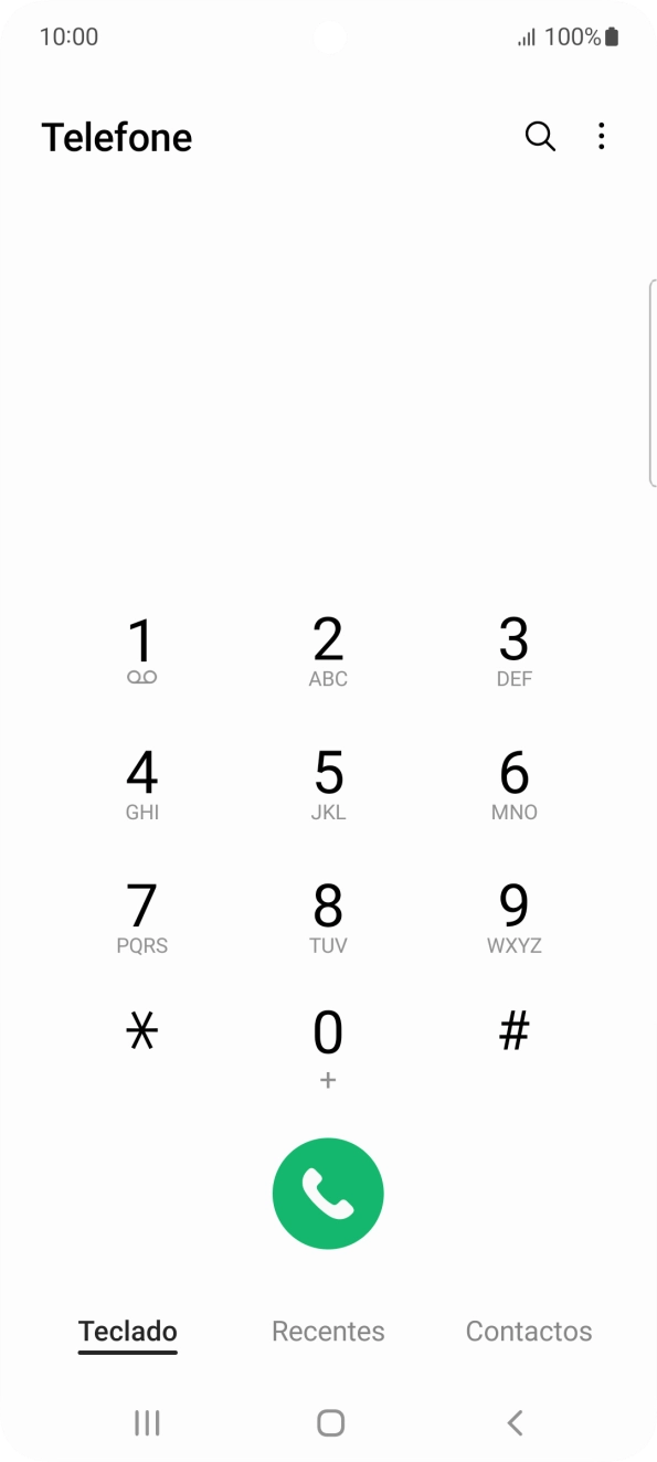 Prima o ícone de menu.