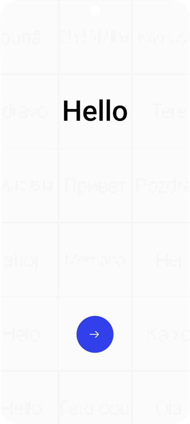 Prima a seta para a direita.