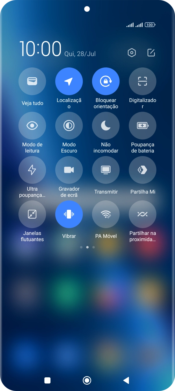 Prima Poupança de bateria para ativar a função.