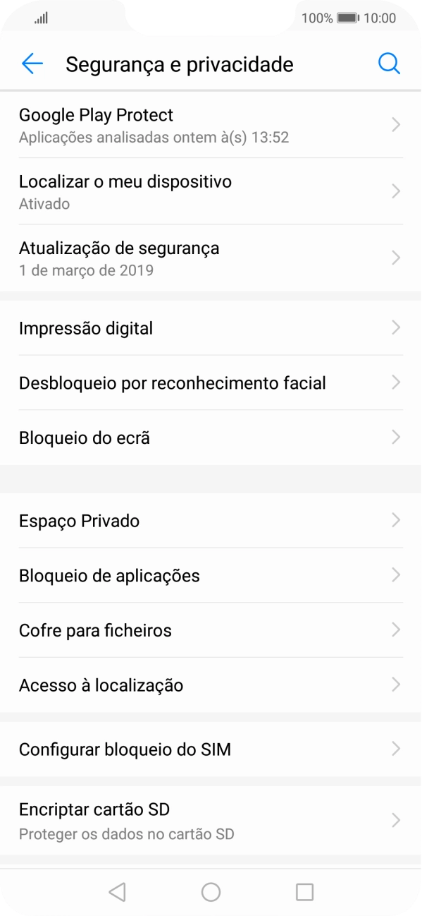 Prima Configurar bloqueio do SIM.
