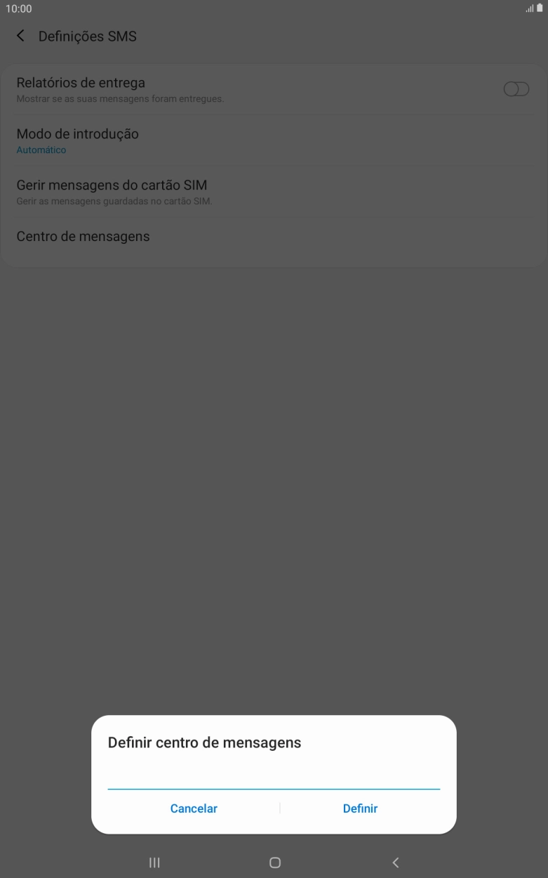 Introduza +351911616161 e prima Definir.