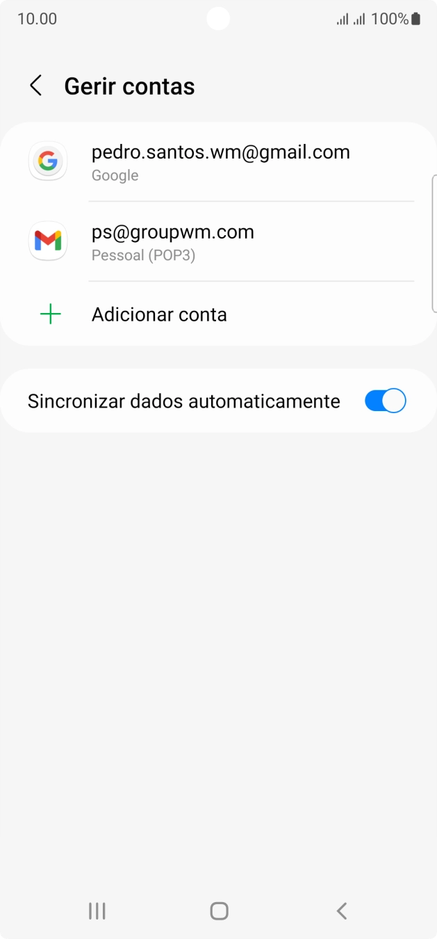 Prima a tecla de início para terminar e voltar ao ecrã inicial.