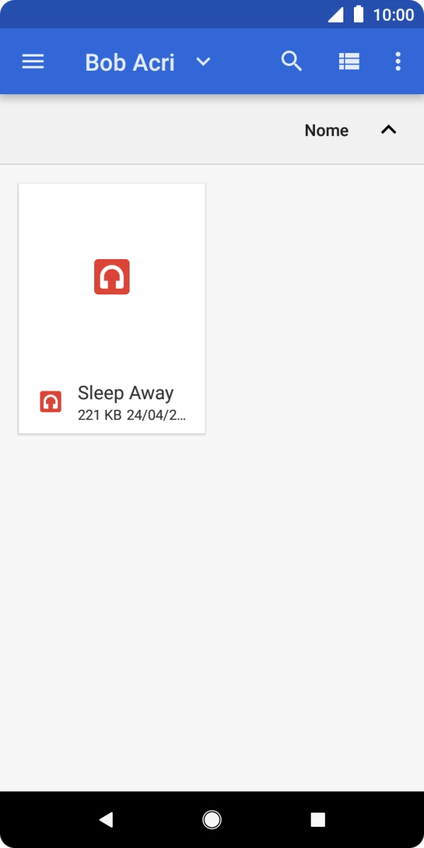 Prima o tom de toque pretendido.