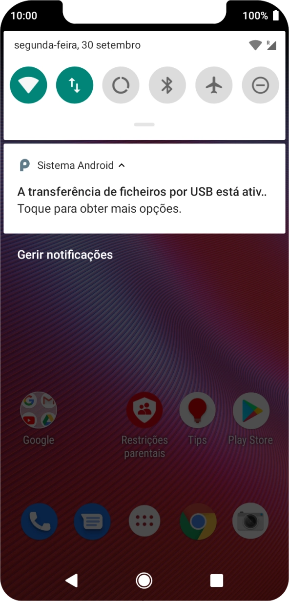 Prima Toque para obter mais opções..