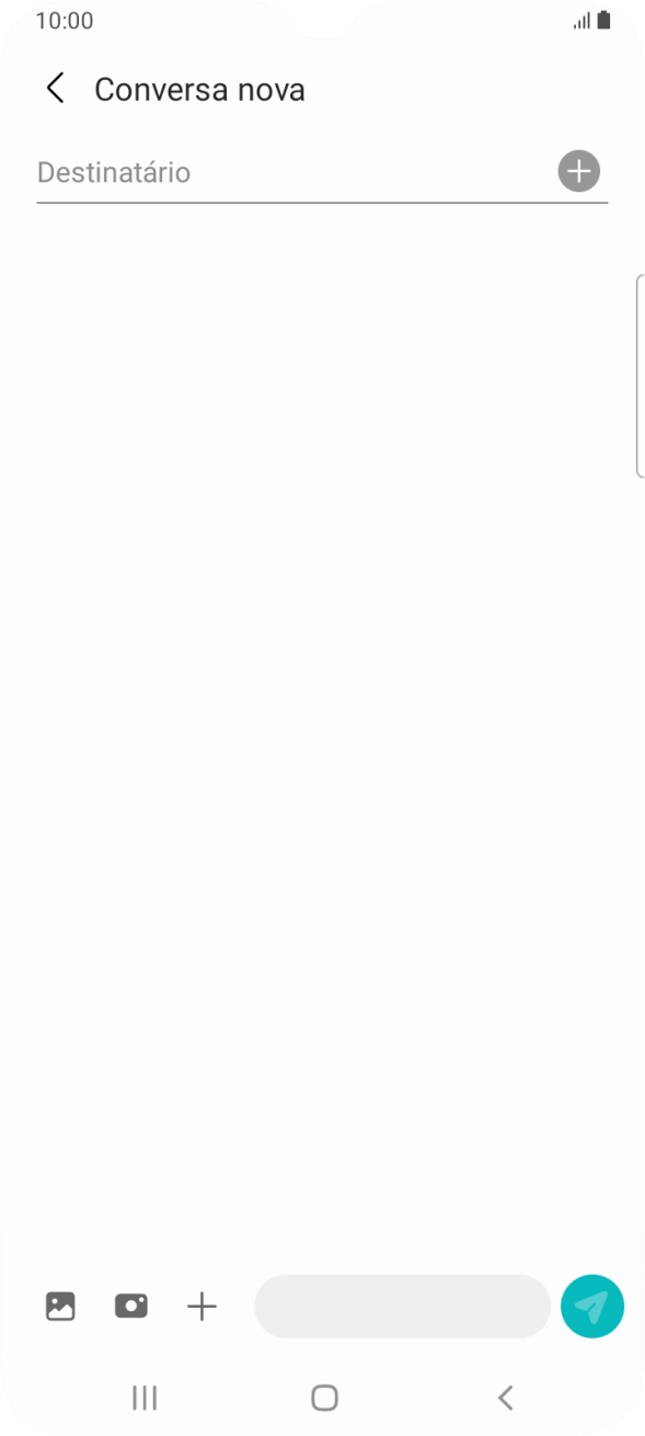 Prima a caixa de pesquisa e introduza as primeiras letras do nome do destinatário.