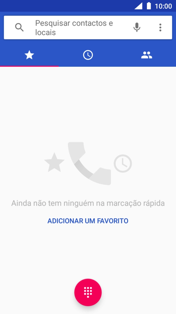 Prima o ícone de menu.